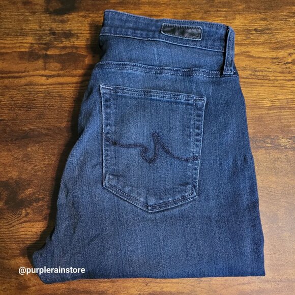 AG Adriano Goldschmied Jeans 28 Farrah Skinny Ankle High Rise Dark Wash Strech - Picture 3 of 12